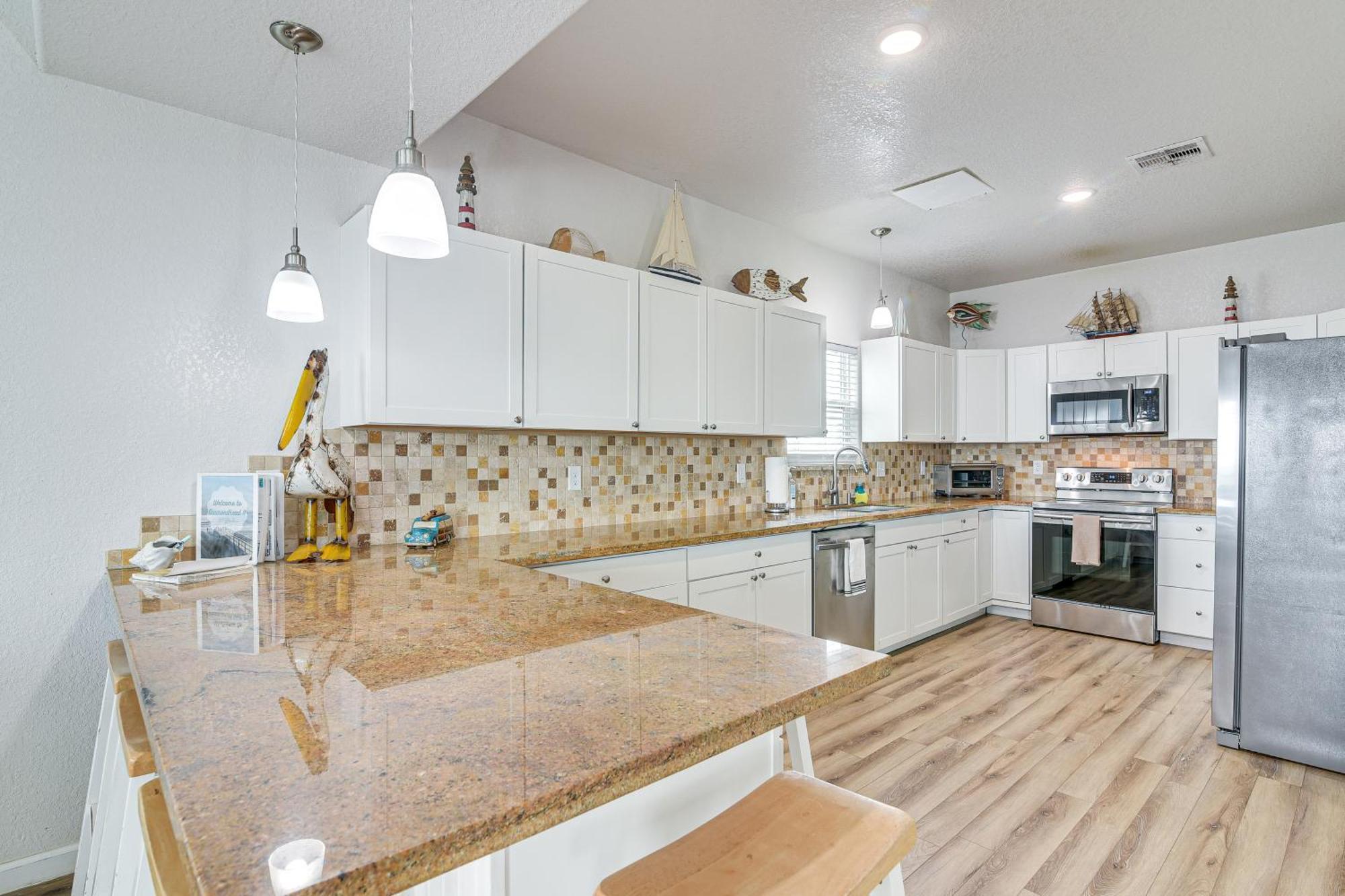 Beachfront Texas Retreat - 2 Decks, Patio And Views! Surfside Beach Luaran gambar