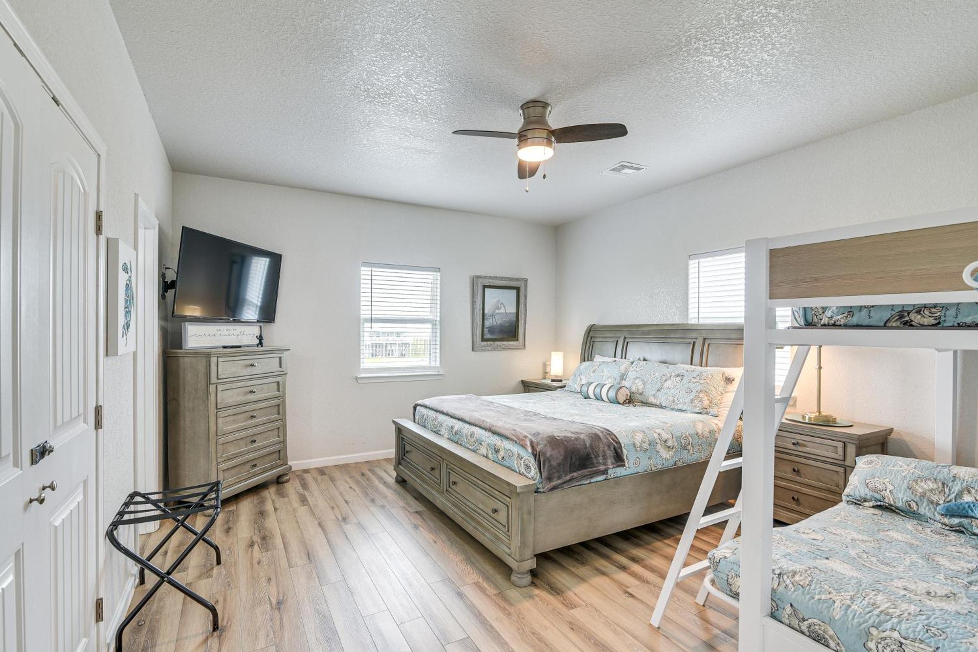 Beachfront Texas Retreat - 2 Decks, Patio And Views! Surfside Beach Luaran gambar