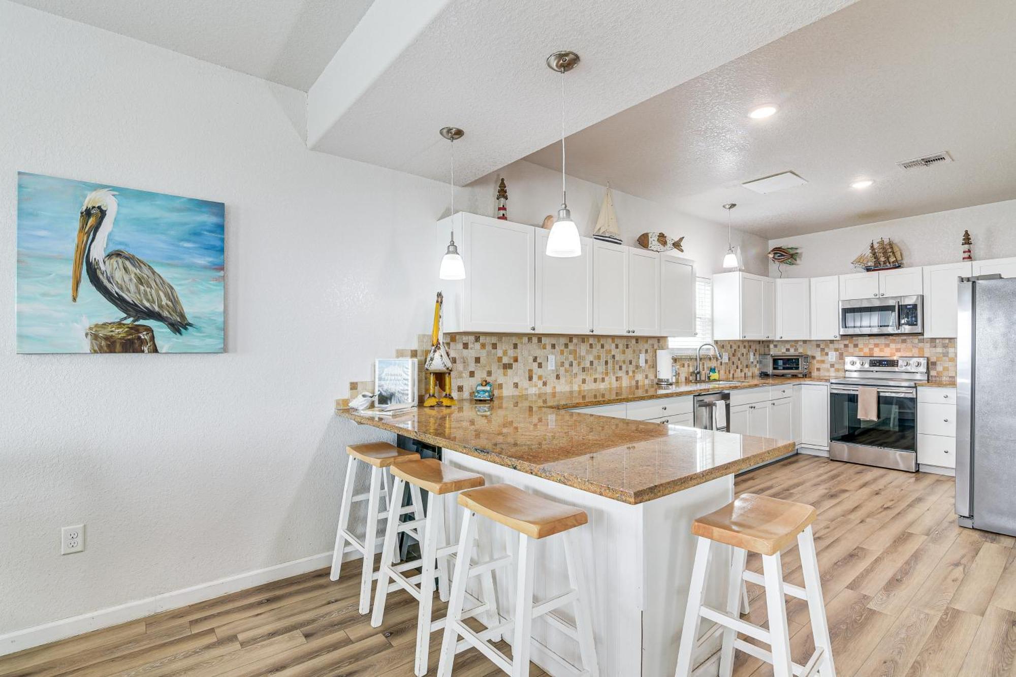 Beachfront Texas Retreat - 2 Decks, Patio And Views! Surfside Beach Luaran gambar
