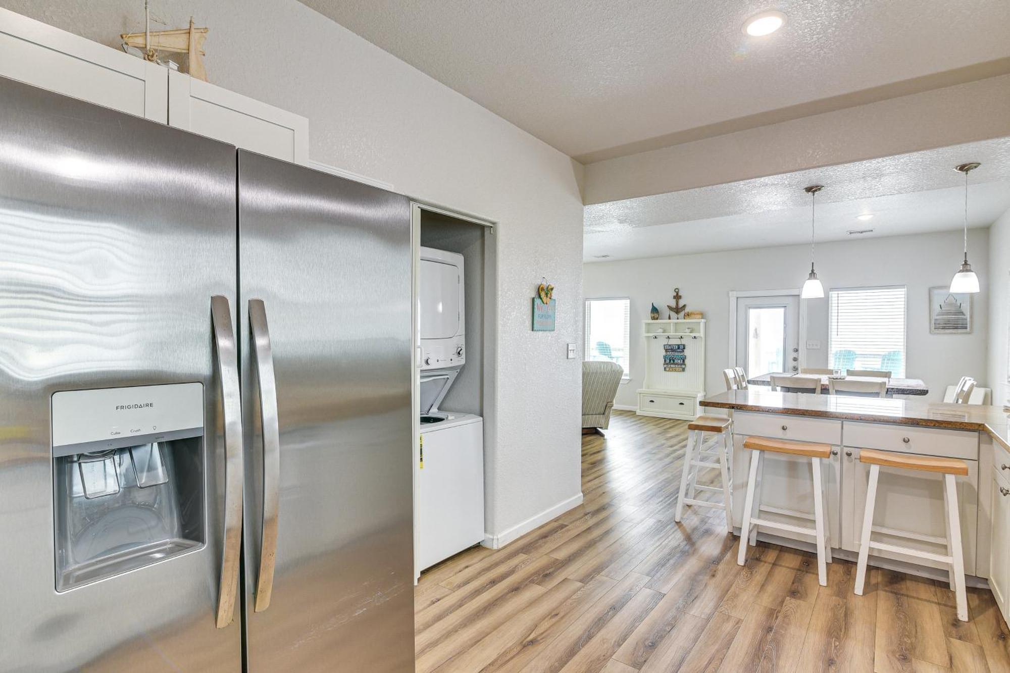 Beachfront Texas Retreat - 2 Decks, Patio And Views! Surfside Beach Luaran gambar