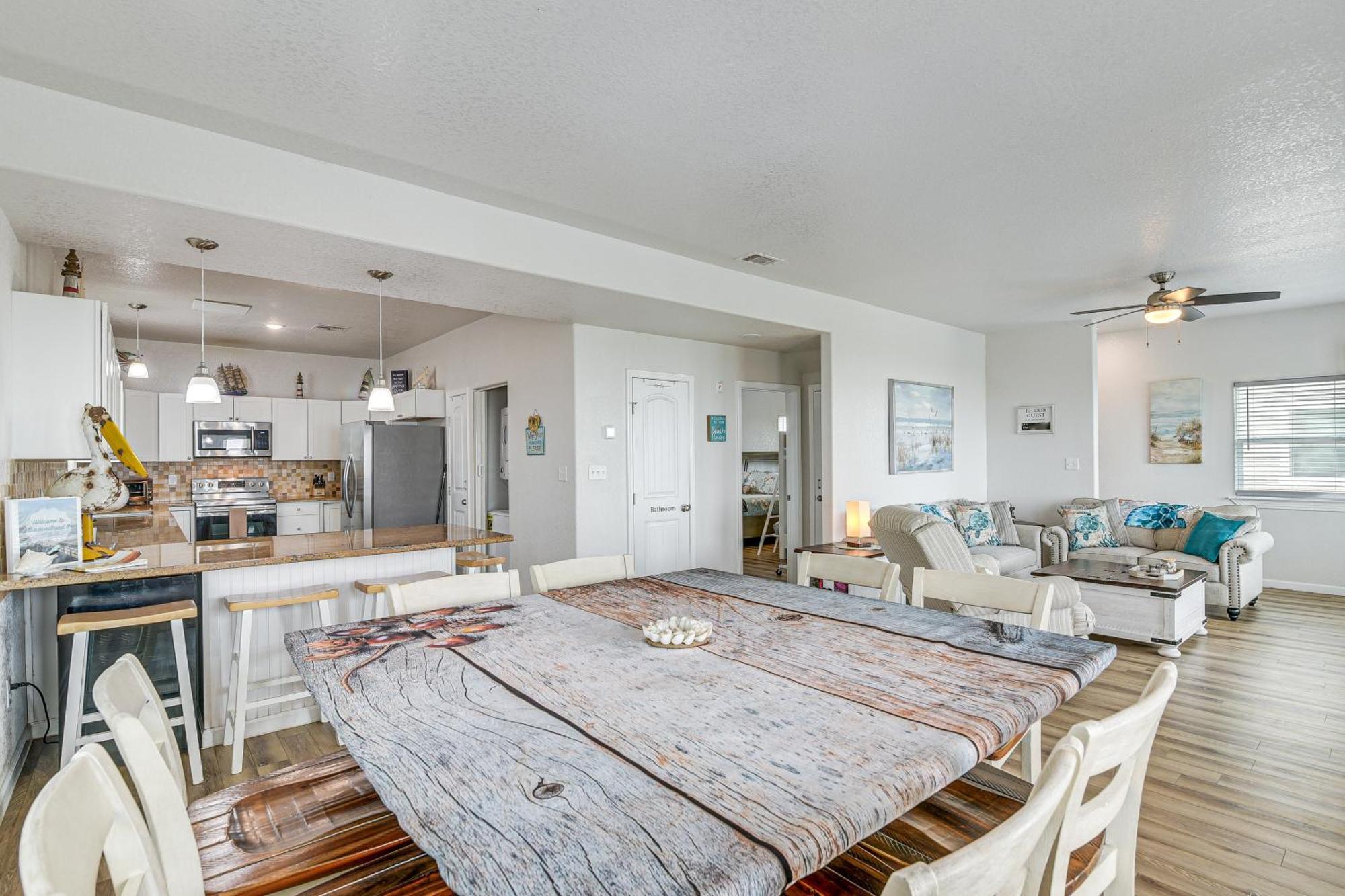 Beachfront Texas Retreat - 2 Decks, Patio And Views! Surfside Beach Luaran gambar