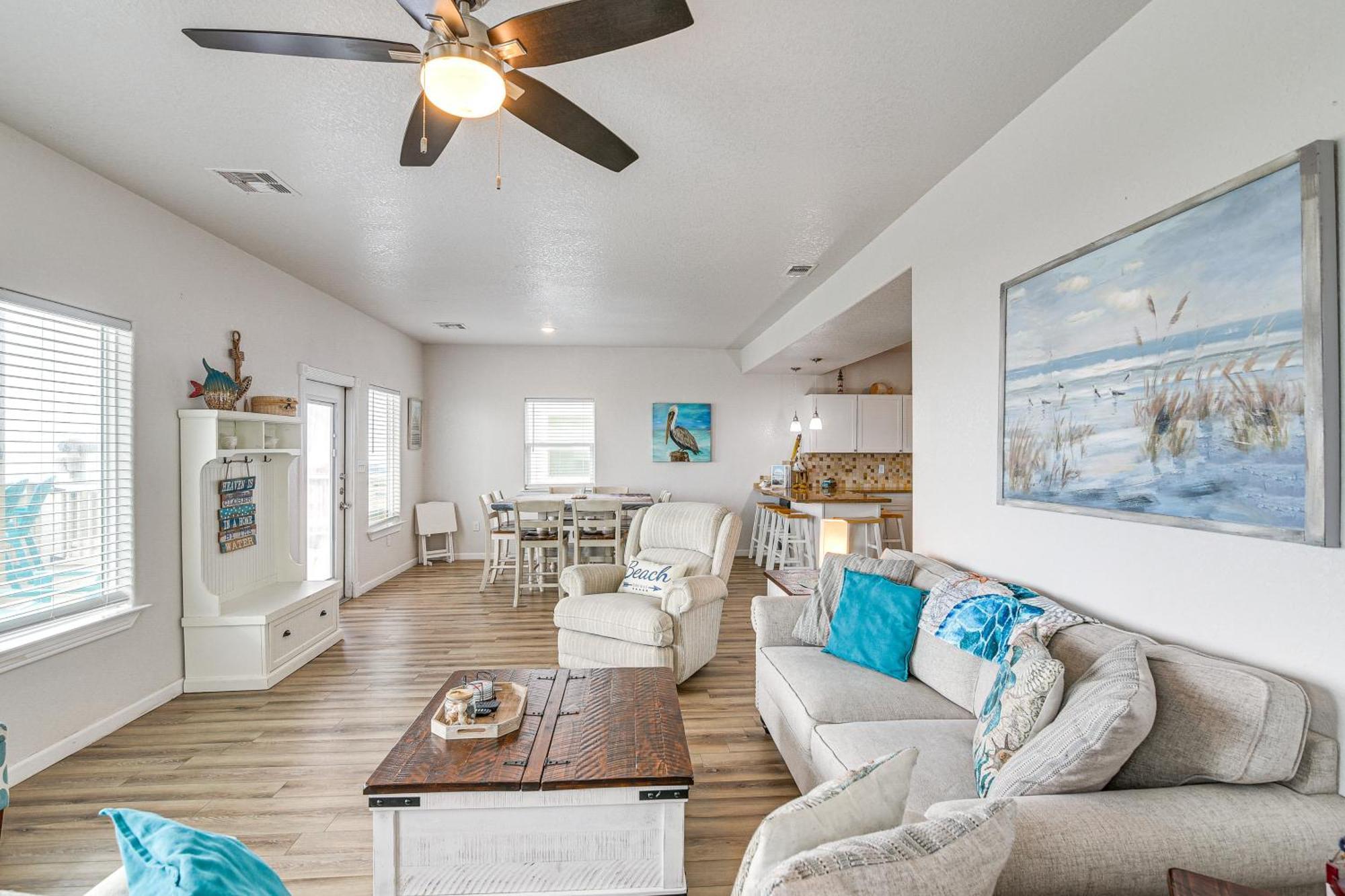 Beachfront Texas Retreat - 2 Decks, Patio And Views! Surfside Beach Luaran gambar
